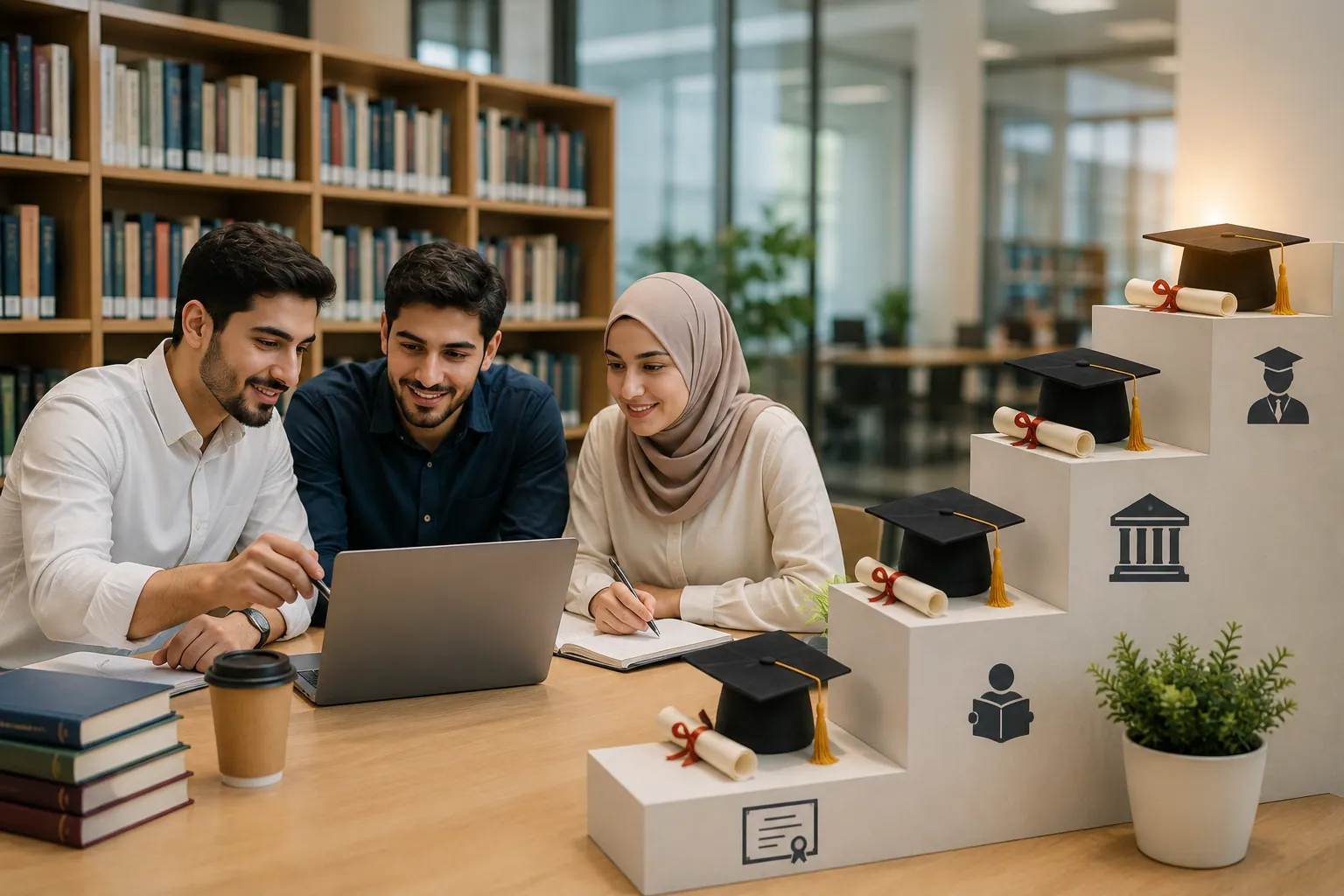 طلاب عرب في جامعة خاصة بماليزيا خلال رحلتهم الأكاديمية من الدبلوم إلى الدكتوراه